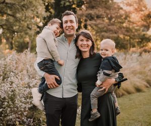 Dr. Eva Bici and family