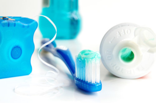 Toothbrush and floss