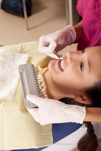 Child receiving a filling